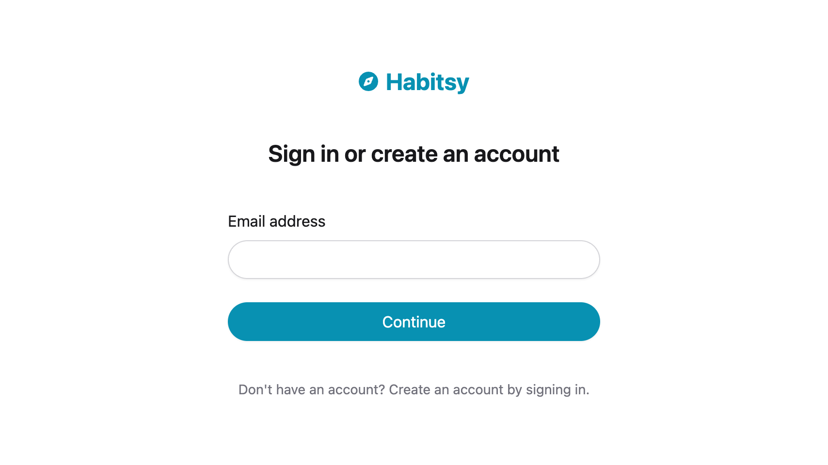 Login page screenshot